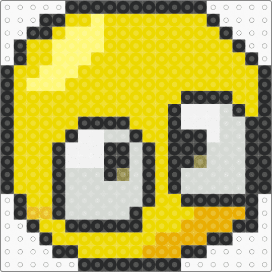 Pleading face!! Without hands - yellow