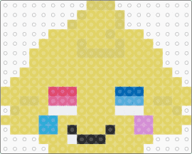 very ugly goob charm DANDYS WORLD - yellow