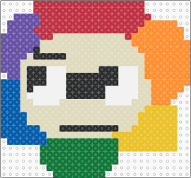 Upset dandy - beige,red,orange