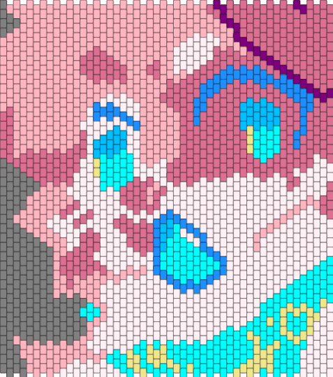 SATURN (Kaiju paradise) - pink,kaiju paradise,furry,dog,blue bandanna,panel,video game character,video game,cute