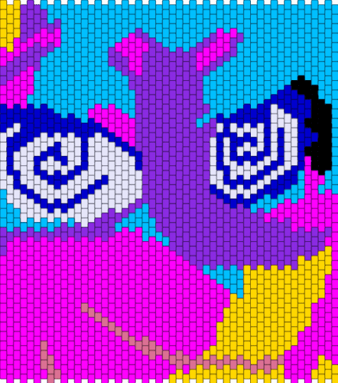 LOCO (kaiju paradise) The kaiju yatta - purple,light blue,pink,kaiju paradise,furry,piata,oc,video game,video game character,character,game