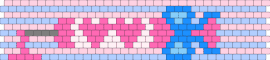 Kawaii syringe - pink,light blue