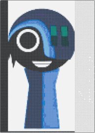 rebal from sprunki oc - rebal,sprunki,oc,blue,hair