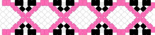 medium circle/ DNA x base - pink,white,circle,dna cuff