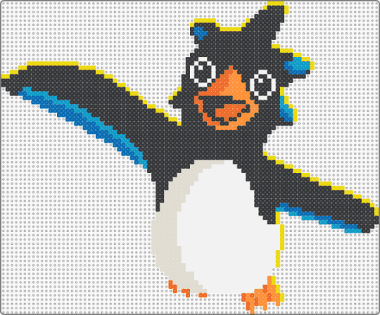 faaast penguin! - black,white,orange,colorful,faaast penguin,video game,game,penguin,animal