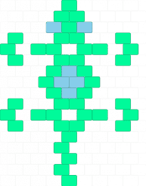 lizard - teal