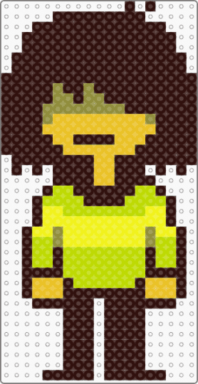 Deltarune Kris Lightworld sprite - brown