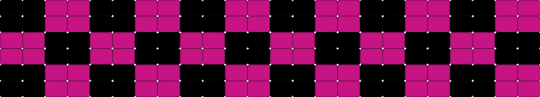 Missing texture cuff 24x6 horizontal ladder - black, pink