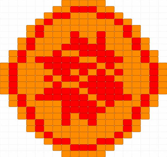 RED Demoman tf2 emblem - orange,red