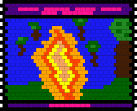 FIRESTAR POSTER - green,orange,purple