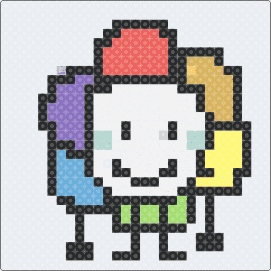 Dandy✨🌈 - white,red,yellow,light blue,colorful