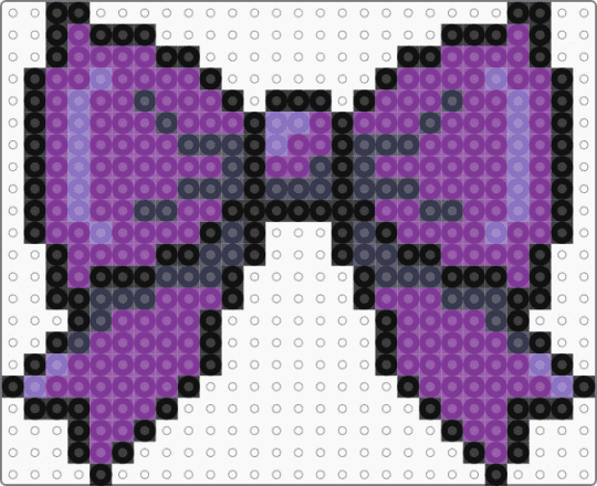 purple bow - pink
