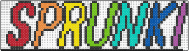 Sprunki Logo - black,yellow,teal,colorful