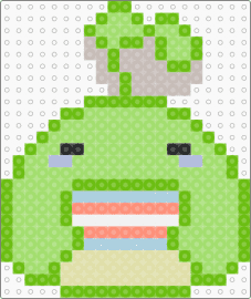 trans frog - green