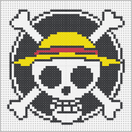 one piece - one piece,straw hat,pirate,anime,adventure,iconic,rebellion,spirit,black,white,yellow