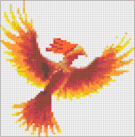 phoenix - phoenix,bird,fiery,mythological,rebirth,immortality,flight,transformation,orange
