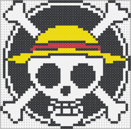 one piece - one piece,straw hat,pirate,anime,adventure,rebellion,spirit,black,white,yellow