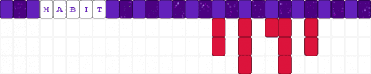 habit emh single - purple,red
