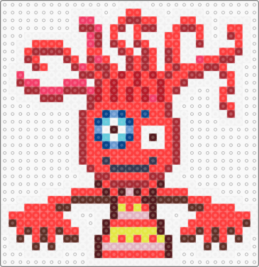 TAKOYAMA-SAN/HAIRDRESSER OCTOPUS - white,red