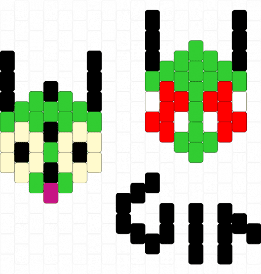 Zim And Gir :D - yellow,green
