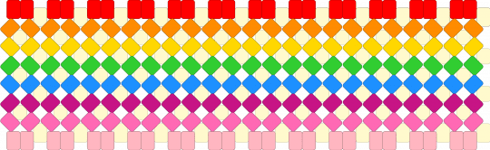 Rainbow X-Base! - pink, yellow