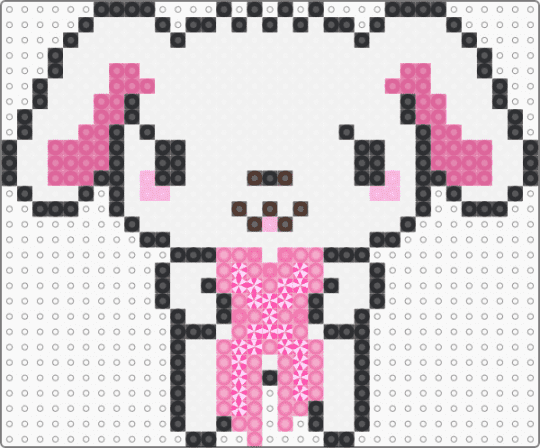 White Sugar Bunny X - white,pink,sugar bunny,sanrio,bunny,cute,rabbit,excision