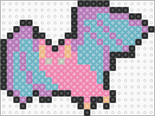 Rave Bat - pink,light blue,bat,glow,rave,neon,cute,remix