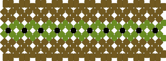 Kiwi 3d cuff base! - green,tan