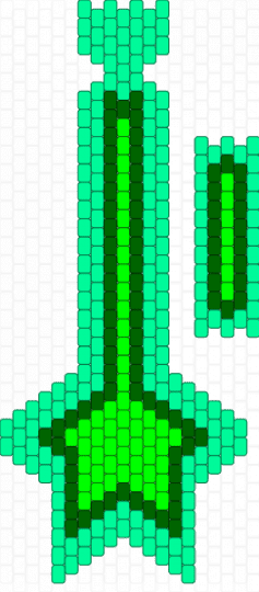 Star tie (green Remix) - teal,green