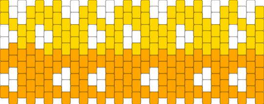 Zenitsu pattern cuff - orange,yellow