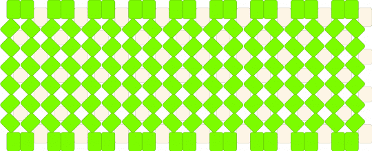 Green rotator (4/6) - green, white