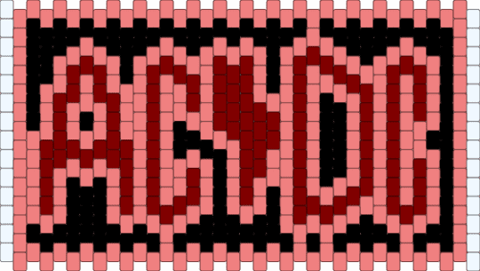 AC/DC bag - red,brown