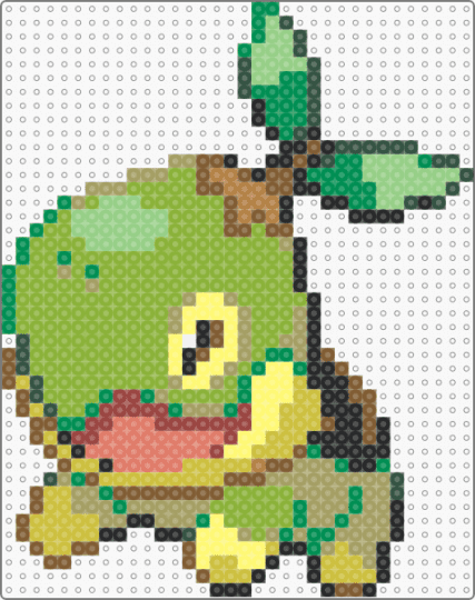 turtwig - gold, green, tan, yellow