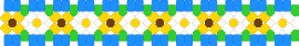 Flower x base - yellow,light blue