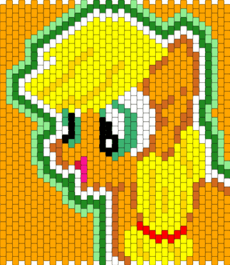 applejack pannel - orange, yellow