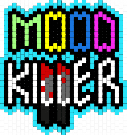 Mood Killer - mood killer,sign,text,knife,mood,black,light blue