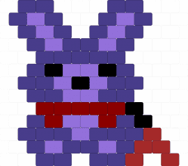 Bonnie with Black eyes - purple