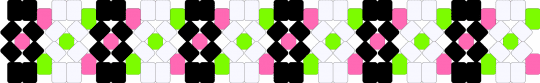 Scene X-Base cuff - green,pink,scene,x base,black,white