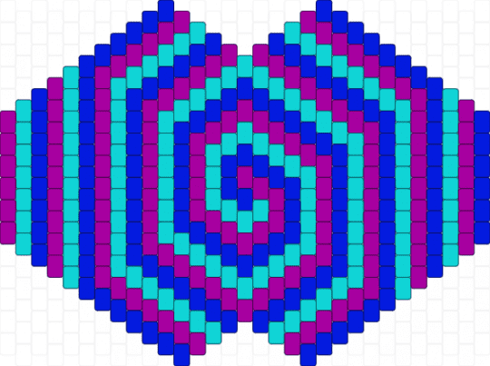 spiral mask - pink,purple
