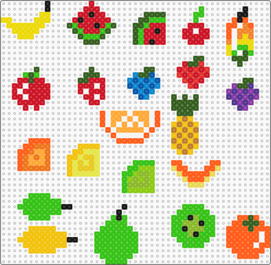Mini Fruit - yellow,green,gold,colorful