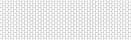 Mini pony bead cuff template - white