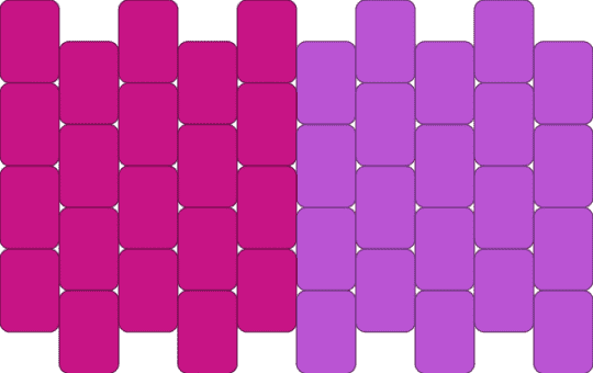 Nerds box top and bottom - pink