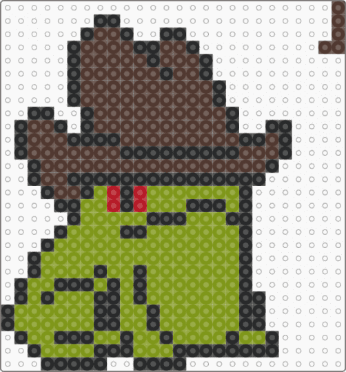 Cowboy frog remix - brown,gold