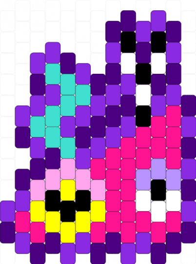 Zooble Charm - pink,purple
