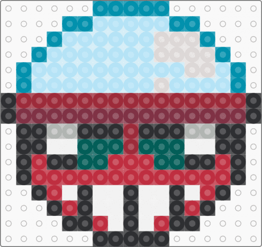 Gigi Perler - light blue,red