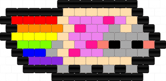 Nyan Cat Charm - beige,pink,nyan cat,rainbow,cat,meme