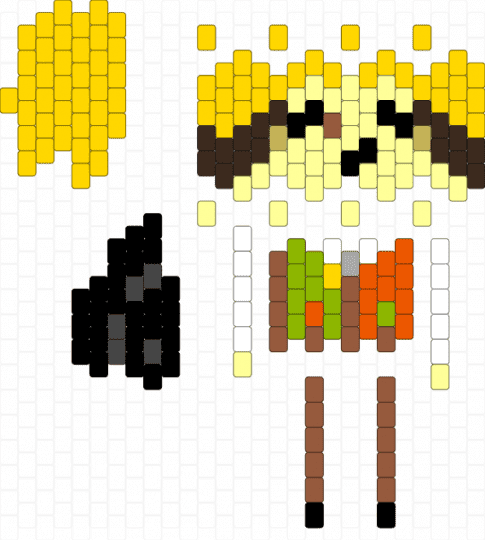 Flowery Doll - 3d, deltarune, deltarune chapter 5, doll, flowery, jarona, toby fox, utdr, yellow