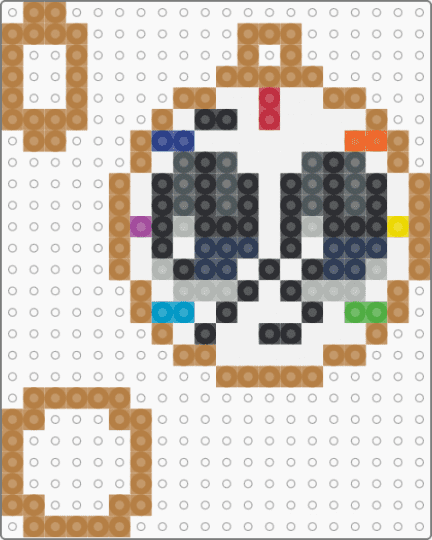 Dyle Perler - pink,tan