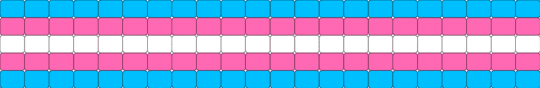 Trans Ladder Stitch - pink,light blue