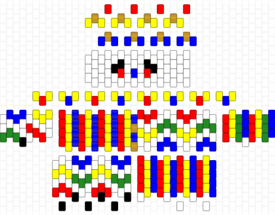 Kidcore Colors Clown - red,yellow,purple